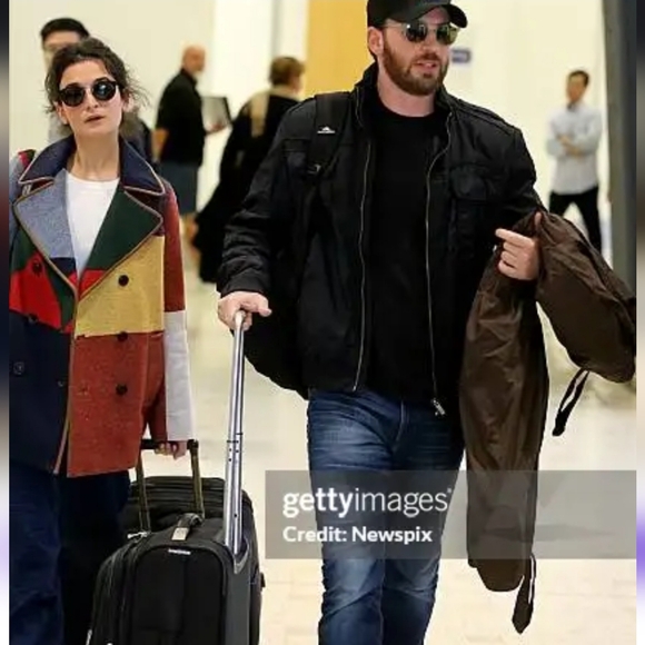 Tory Burch Colorblock Cheval Pea Coat - Picture 2 of 3